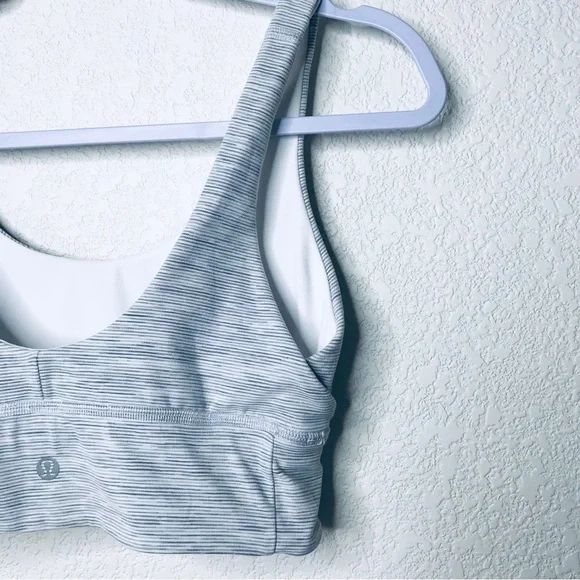 LULULEMON Align Reversible Bra White/Wee Are From Space Nimbus Battleship - Picture 10 of 14